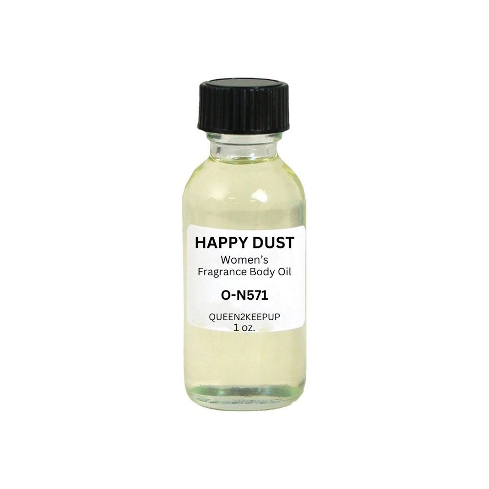 Happy Dust Unisex Body Oil Mango Matcha Bourbon Vanilla Fragrance Scent 1 oz